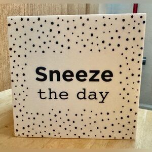 Polka Dot Sneeze the day kleenex box